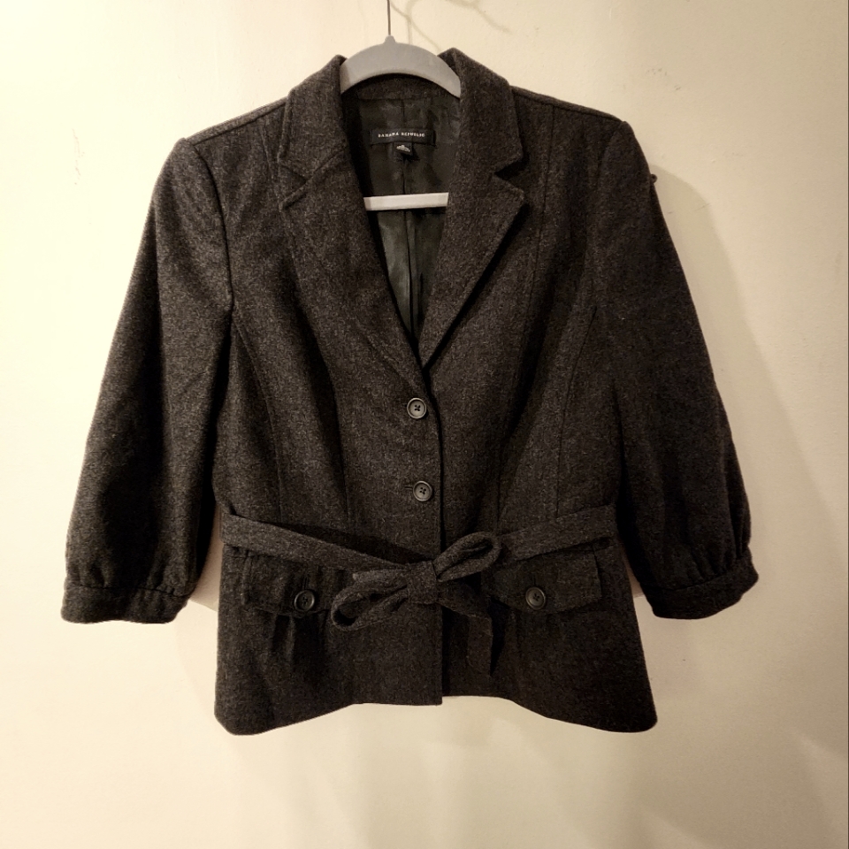 Banana Republic Peacoat 3/4 Wool Coat
